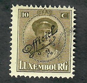 Luxembourg O118 used single