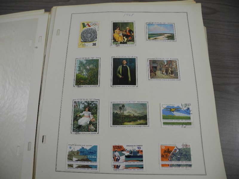 CUBA, 100s & 100s of Stamps mostly hinged on Scott pages