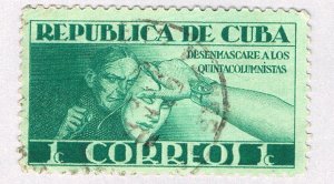 Cuba Mask green 1c (AP127313)