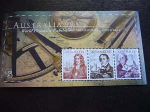 Stamps - Australia - Scott# 1727-1728 - Mint Never Hinged 2 Souvenir Sheets