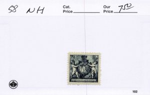 LIECHTENSTEIN  58   MNH