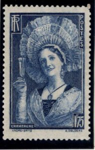 FRANCE Scott 350 MH* 1938 Champagne stamp