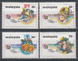 Malaysia 1981 Sc 221-4 Industrial Training MNH