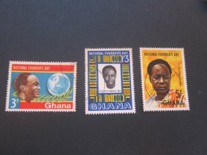 Ghana 1961 Sc 104-06 set FU