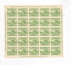 US SCOTT# 730, MNH, SOUV SHEET