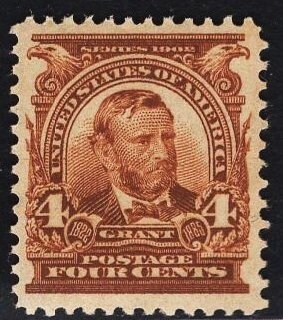 US #303 4c Brown Grant MINT NH  SCV $140