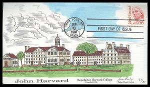 #2190 John Harvard Paslay FDC