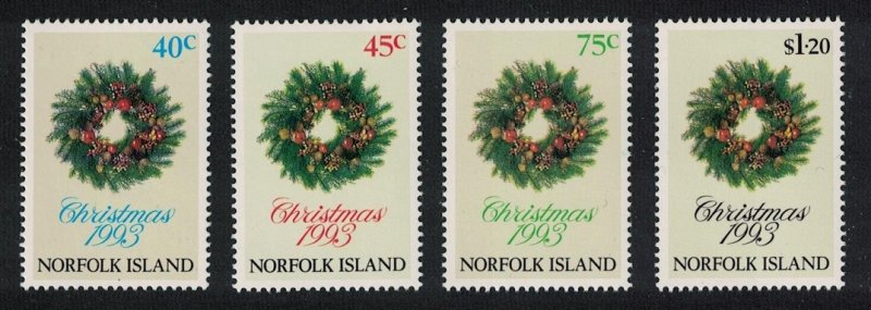 Norfolk Christmas 4v 1993 MNH SC#546-549 SG#556-559