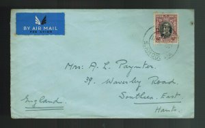 1936 Rhodesia Airmail Cover to England Via Imperial Airways