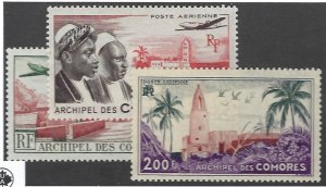 Comoro Islands SC C1-C3 Mint hr VF SCV$30.50...This is Hot!