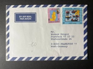 1980s State of Qatar Airmail Cover to Frankfurt West Germany