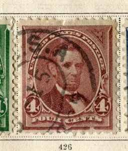 USA; 1898 early Presidential series issue fine used 4c. value