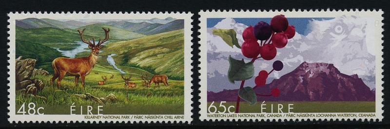 Ireland 1611-2 MNH Biosphere Reserves, Animals, Saskatoon Berries