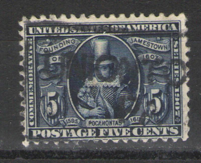 US 1907 Sc# 330 Used VG/F