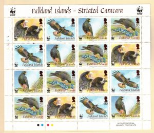 FALKLAND ISL. Sc 923a NH ISSUE OF 2006 - MINISHEET - WWF - BIRDS - (WG06)