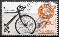 Mexico; 1975: Sc. # C491a; O/Used Single Stamp Thin Paper