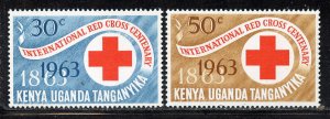 kenya Uganda Tanganyika # 142-3, Mint Never Hinge