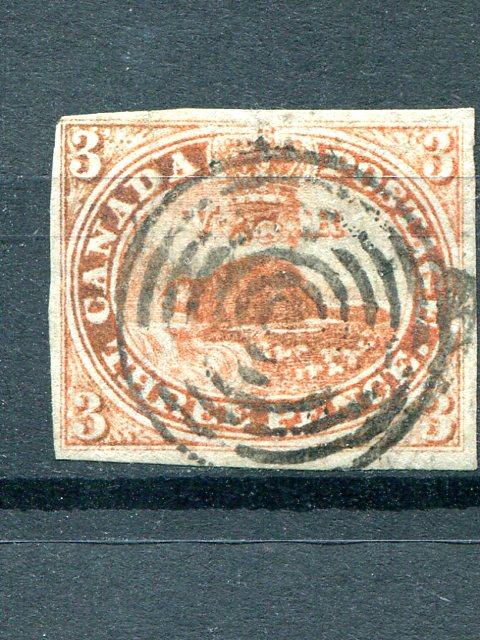 Canada #1  Used  strong laid lines  looks VF  - Lakeshore Philateics