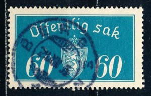 Norway #O19 Single Used