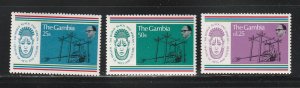 Gambia 348-350 Set MNH Black And African Festival