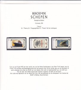 SA03 Grenada 2011 Worlds Famous Ships Titanic mint stamps