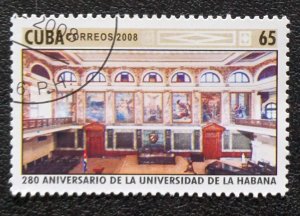 CUBA Sc# 4795 HAVANA  UNIVERSITY  education school college 2008 used / cancelled