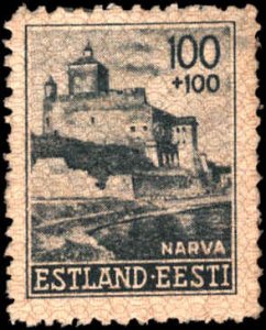 Estonia Occupation Semi-Postal Stamps #NB1-NB6, Complete Set(6), 1941, No Gum