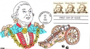 #1851 Henry Knox Kribbs FDC