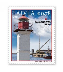 Latvia 2015 Ligthouse Salacgriva Stamp MNH