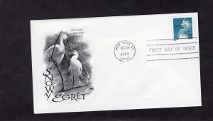 3829a Snowy Egret, FDC PCS