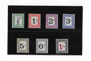 South Africa Sc #J1-J7 set of 7 dues OG VF