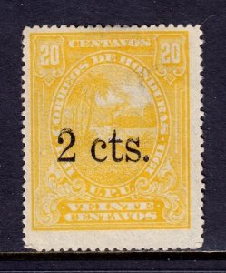 Honduras - Scott #144 - Used - Double surcharge - Scott unlisted