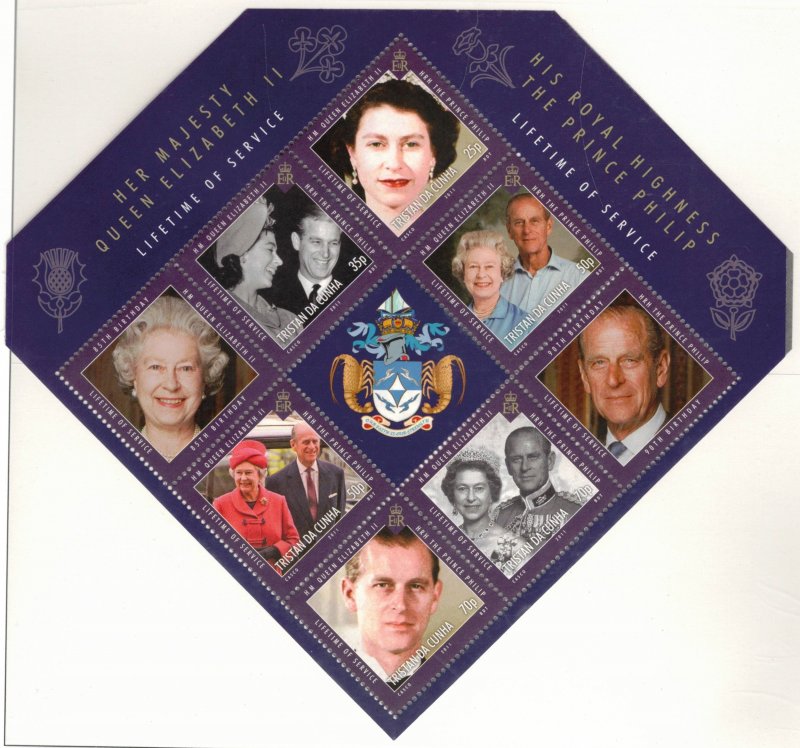 TRISTAN DA CUNHA 2010 Royal Service; Scott 931-37, 936a, SG 1009-16; MNH