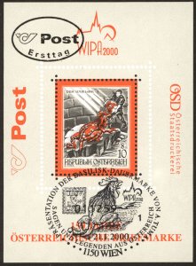 Austria 2000  Scott #1804a sheet used