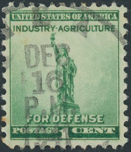 US 899 National Defense Issue; Used; Date cancel -- See details and scan