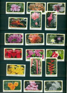 Cook Islands 2010 Flower definitive set #1305-22 MNH CV $85.85