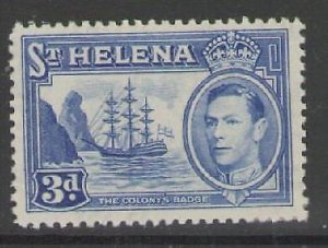 ST.HELENA SG135 1938 3d BLUE MTD MINT