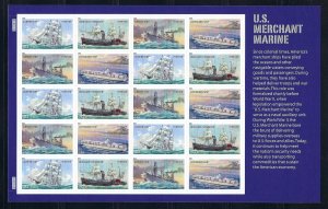 U.S. #4548-51 MINT, NH U.S.MERCHANT MARINE FULL SHEET - PRICED AT AFCE VALUE !