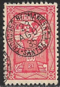 BRAZIL REVENUES 1933 200r EDUCATION AND HEALTH TAX w XF CANCEL VFU