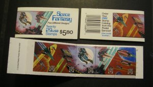 BK207, Scott 2745a, 29c Space Fantasy, #1111, MNH Complete Booklet