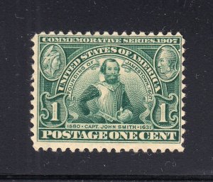 Scott #328 1c Jamestown Mint OG NH