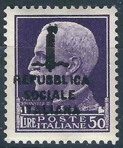 Italy Socialist Republic SAGGI Sas P1 Local MNH VF 1944 SasCV €5500