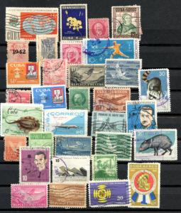 CUBA: LOT used stamps