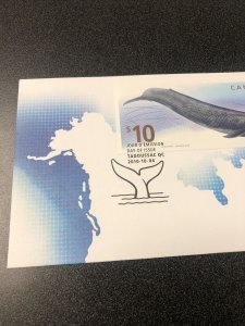 2010 Canada #2405 “ Blue Whale “ $10 stamp First Day Cover 