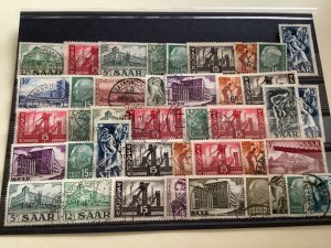 Germany SAAR vintage used stamps Ref 50018 