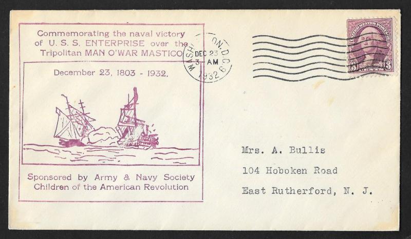 UNITED STATES Event Cover Commemorating USS Enterprise 1932 Washington DC