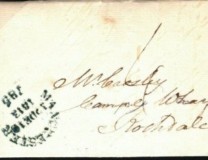 GB Cover Historic Letter Re CANAL BUILDING Manchester Piccadilly 1813 B178a