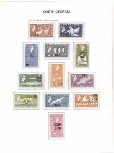 BRITISH ANTARCTIC TERRITORY & SOUTH GEORGIA COLLECTION 1963-2000 Scott $1,053.00