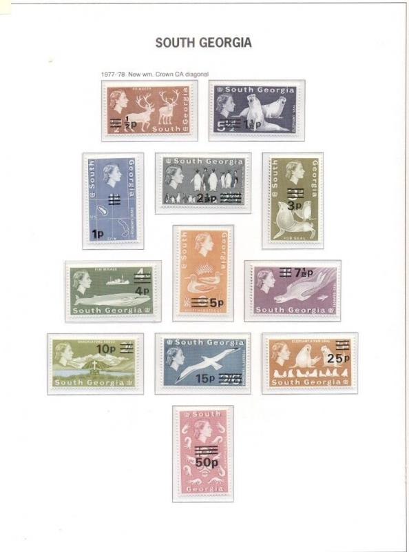 BRITISH ANTARCTIC TERRITORY & SOUTH GEORGIA COLLECTION 1963-2000 Scott $1,053.00