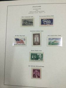 MOMEN: US STAMPS MINT COLLECTION ON 10 PAGES LOT #49828